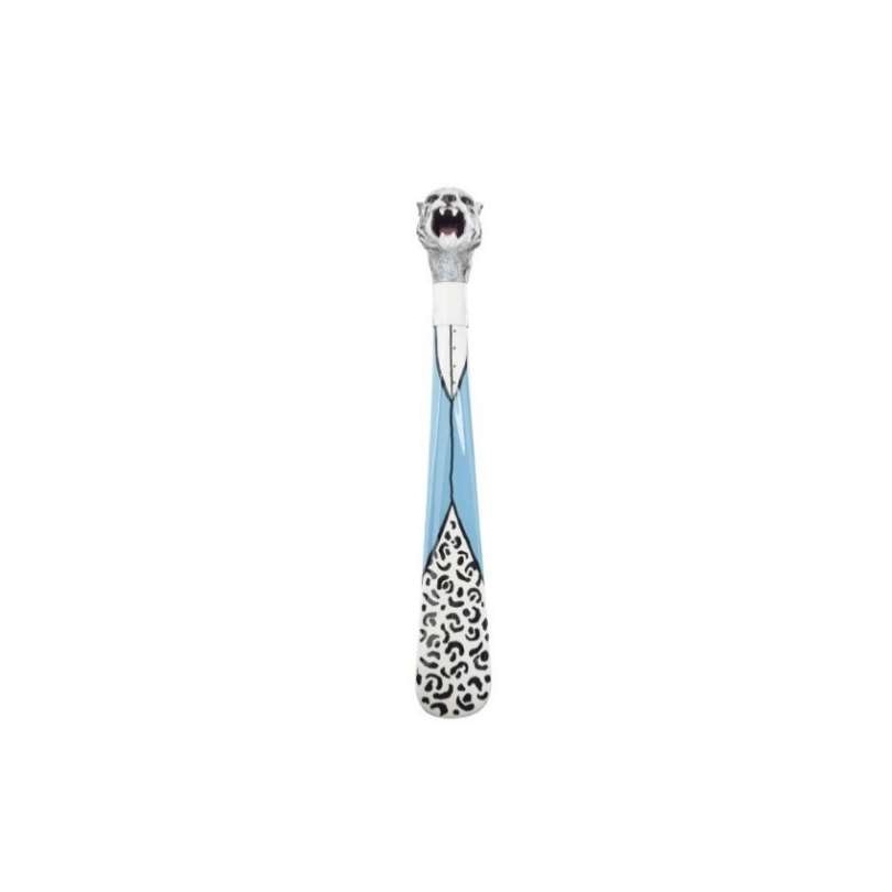 Chausse-pied peint "Tigre blanc"