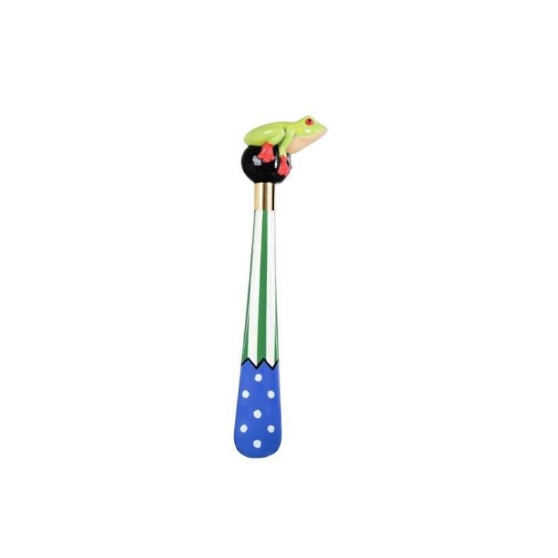 Chausse-pied peint \"Grenouille\"