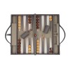 Grey leather backgammon case
