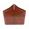 Porte-revues Billy en cuir vintage