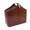 Billy vintage leather magazine rack
