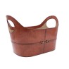 Porte-revues Ansel en cuir vintage