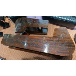 Paire de tables basses forme boomerang