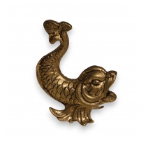 Poisson en bronze argenté