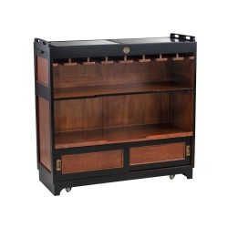  Meuble-bar "Casablanca" en bois, avec tirettes sur  Moinat SA  - Antiquités décoration