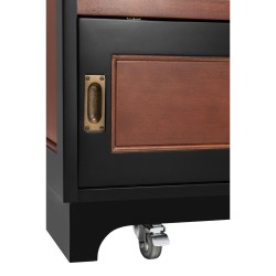  Meuble-bar "Casablanca" en bois, avec tirettes sur  Moinat SA  - Antiquités décoration