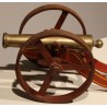 Festive cannon made of cast iron and bronze