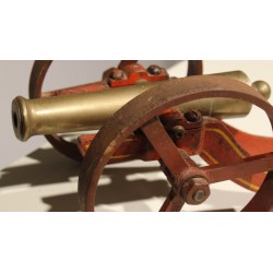 Festive cannon made of cast iron and bronze