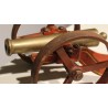 Festive cannon made of cast iron and bronze