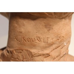 Buste "Homme" en plâtre signé K. KOUNEFF 50