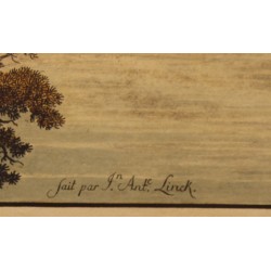 Gravure "Sortie du Rhône" par LINCK
