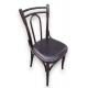 Chaise de bistrot assise en cuir