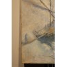 Tableau \"Barque sur le Léman\" signé DRANSY