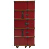 Malle cabine bar, rouge