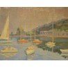 Tableau \"Bateaux\" signé R. FASEL 48