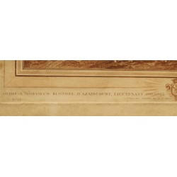 Sanguine "Cour d'une ferme" par BOUCHER