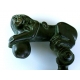 Door knocker, bronze lion.