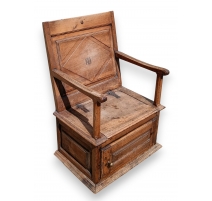 Fauteuil de commodité en noyer