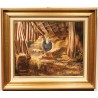 Tableau \"Poule\" signé C. SAULINIER
