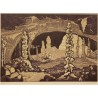 Lithograph entitled ‘Grotte’, signed GICÉ 86