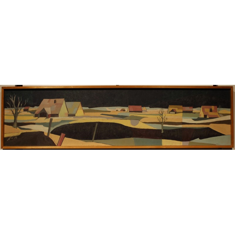 Tableau \"Paysage\" signée GICÉ 77