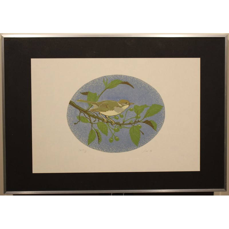 Lithograph entitled ‘Fauvette’, signed GICÉ 88