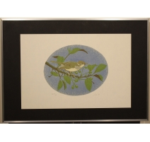 Lithographie "Fauvette" signée GICÉ 88