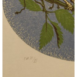 Lithograph entitled ‘Fauvette’, signed GICÉ 88