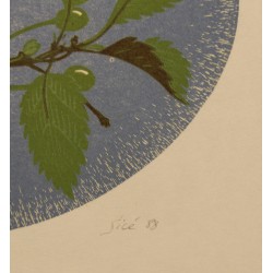 Lithograph entitled ‘Fauvette’, signed GICÉ 88
