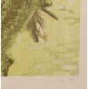 Lithograph entitled "Owl", signed GICÉ 84