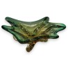 Green Murano glass goblet