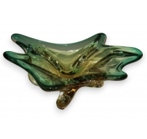 Coupe en verre de Murano vert