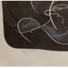 Gravure "Eclairs et tonnerre" signée ERNI