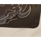 Gravure "Eclairs et tonnerre" signée ERNI