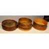 Wooden and leather picnic box