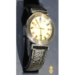 CORUM Admiral's Cup watch, black leather strap