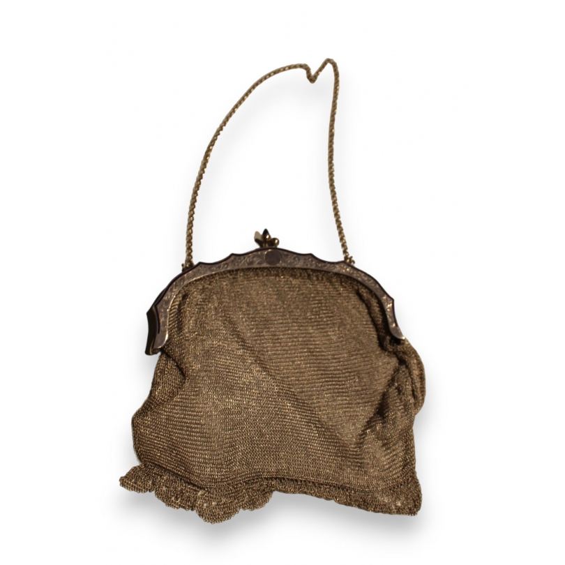 Sac en argent décor émaillé