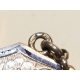 Sac en argent décor émaillé
