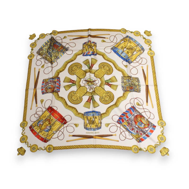 Hermès ‘Les Tambours’ silk square