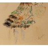 Dessin "Danseuse" signé C. LOUPOT