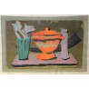 Engraving entitled ‘Still Life’, signed V. I. DE GRANDI