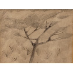Dessin "Arbre" signé B 33