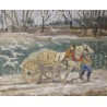 Tableau \"Cheval avec une charrette\" ZUBRITZKY