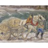 Tableau \"Cheval avec une charrette\" ZUBRITZKY
