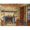 Tableau \"Scène d\'intérieur\" signé A. SCHULTHESS