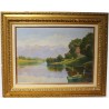 Tableau \"Villeneuve\" signé A. PONCI