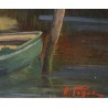 Tableau \"Villeneuve\" signé A. PONCI