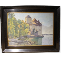 Tableau "Château de Chillon" non signé