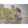Tableau \"Château de Chillon\" non signé