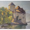 Tableau \"Château de Chillon\" non signé